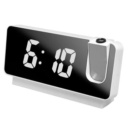Revolutionary 180° Rotating Projection Alarm Clock with LED Display - Perfect Gift for Bedrooms!